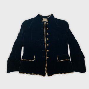 Vintage Black Velvet Jacket